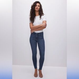 Good American Good Legs Dark Blue Mid-Rise Skinny Jean Women's Blue 2/26 NWT